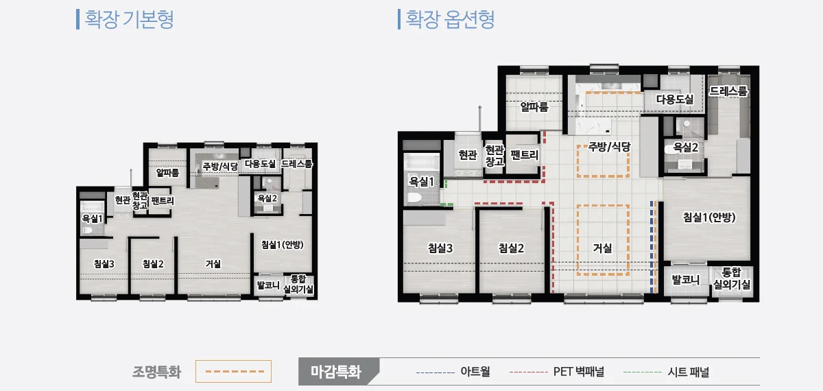 트리븐 창원 84A 타입 평면도