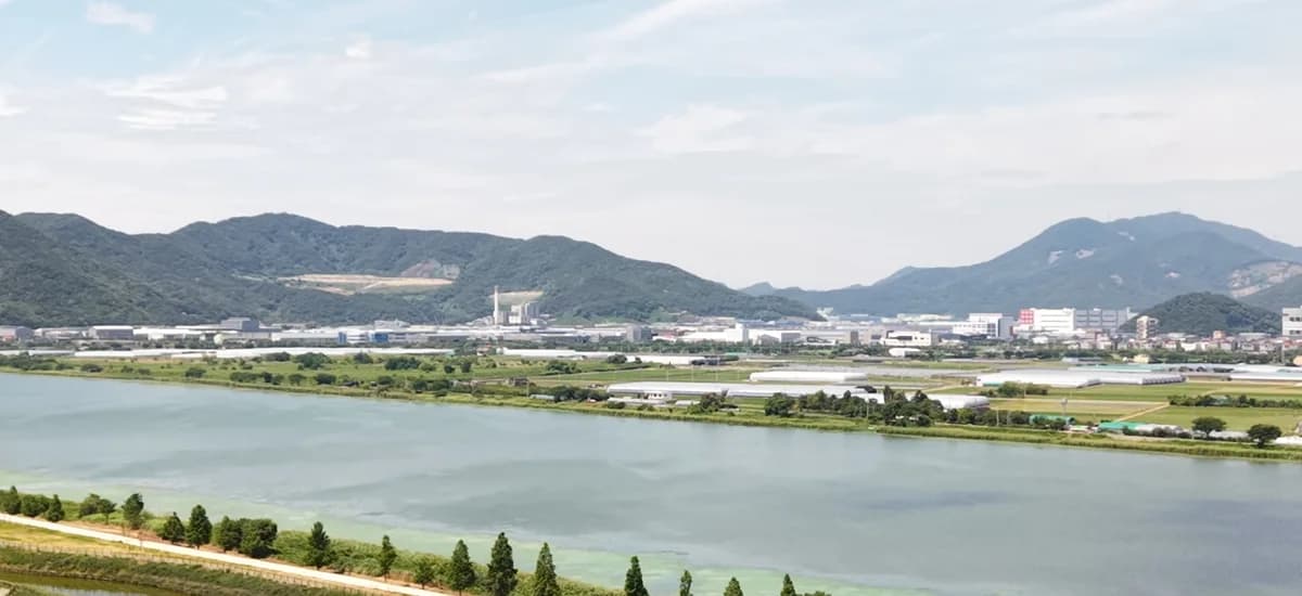 에코델타시티 중흥S-클래스 리버시티 인근 서낙동강 수변 전경