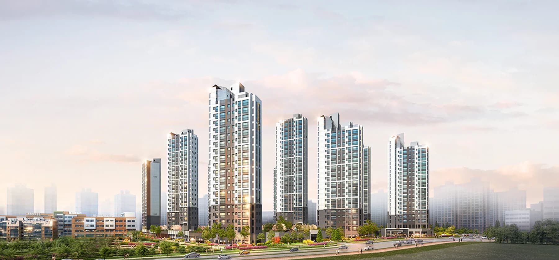 내포신도시 대광로제비앙 더 럭셔리 주동 투시도
