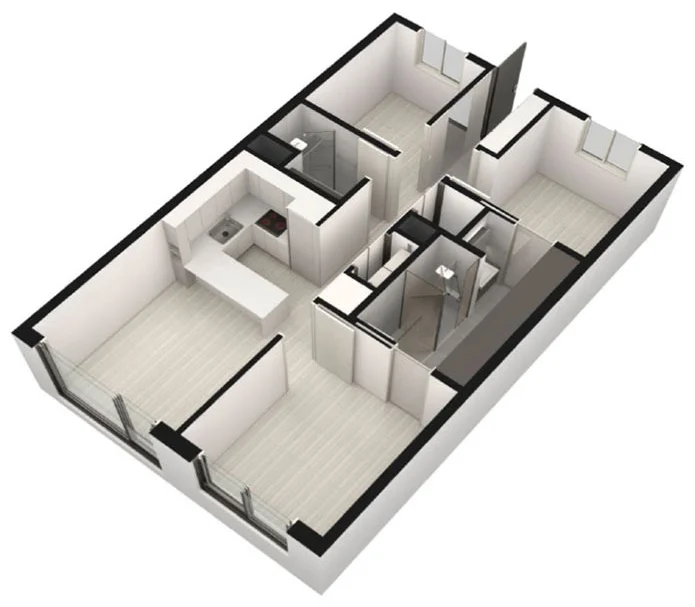 동탄역 헤리움 센트럴 2차 63B 입체 평면(3D)