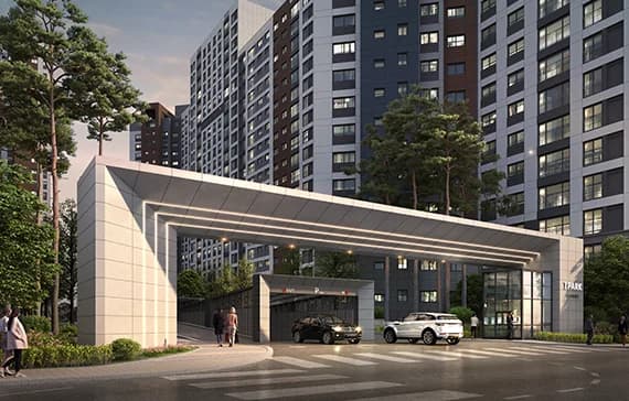논산 아이파크 주출입구 초대형 문주