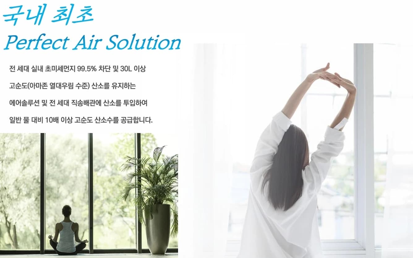 더 라움 펜트하우스 특화 시스템 - 전 세대 실내 초미세먼지 저감 및 산소 공급 에어솔루션(계획)