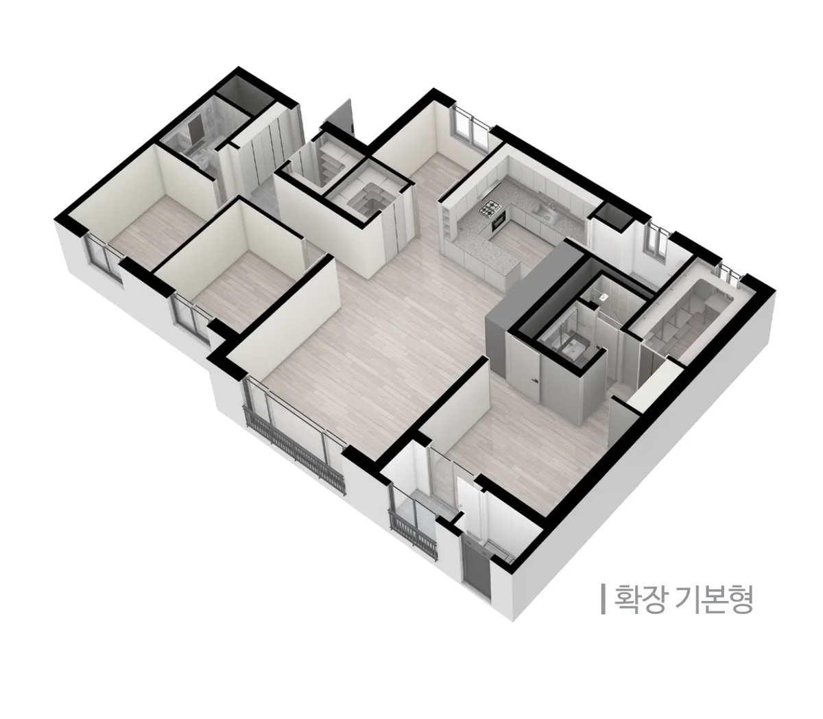 트리븐 김해 112A 입체 평면(3D)