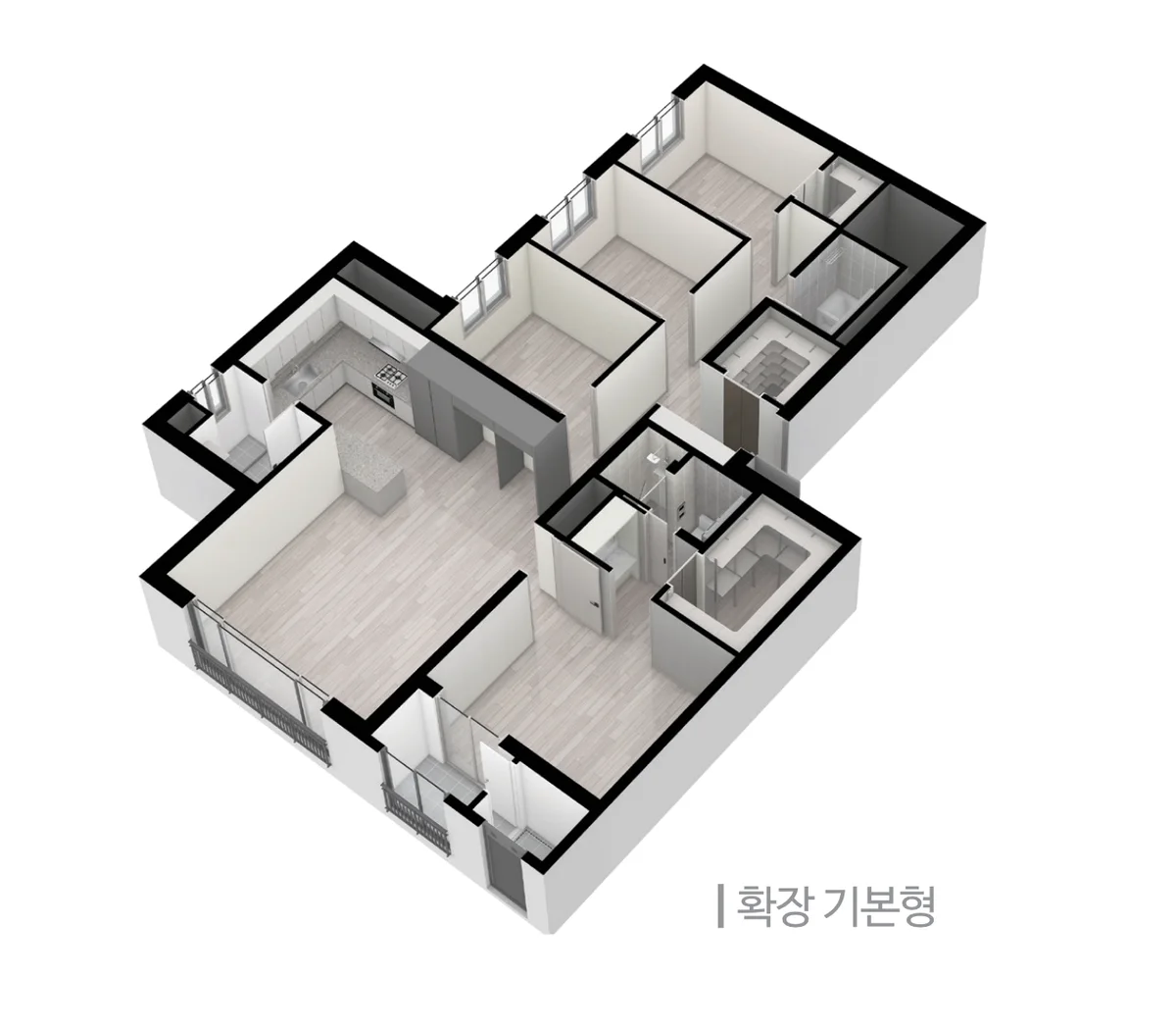 트리븐 김해 112B 입체 평면(3D)