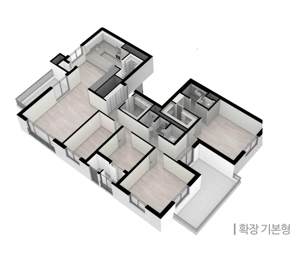 트리븐 김해 155P 입체 평면(3D)