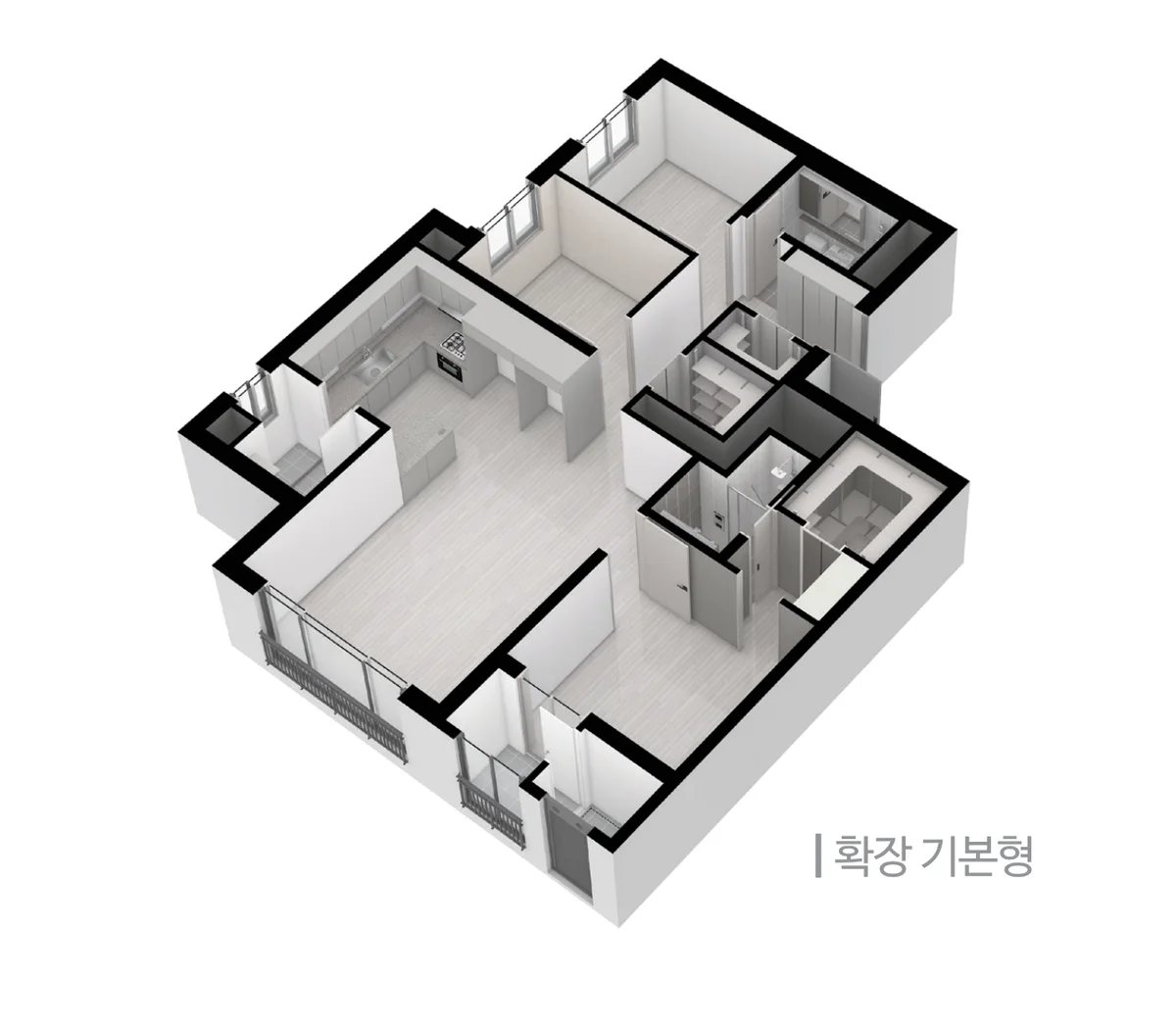 트리븐 김해 84B 입체 평면(3D)