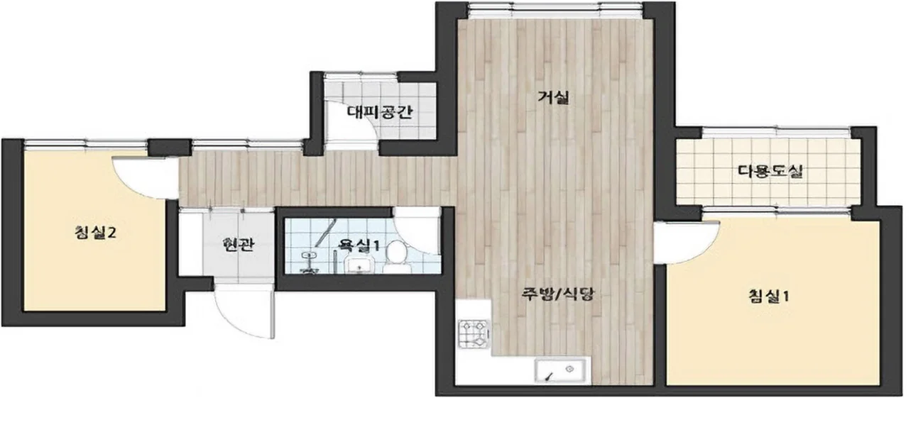 광명 소하 파크타워 62 타입 평면도