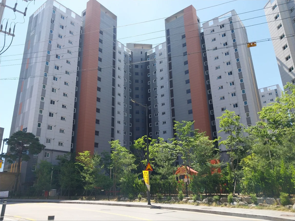 원주 행구동 골드클래스 103동 외관 준공 사진