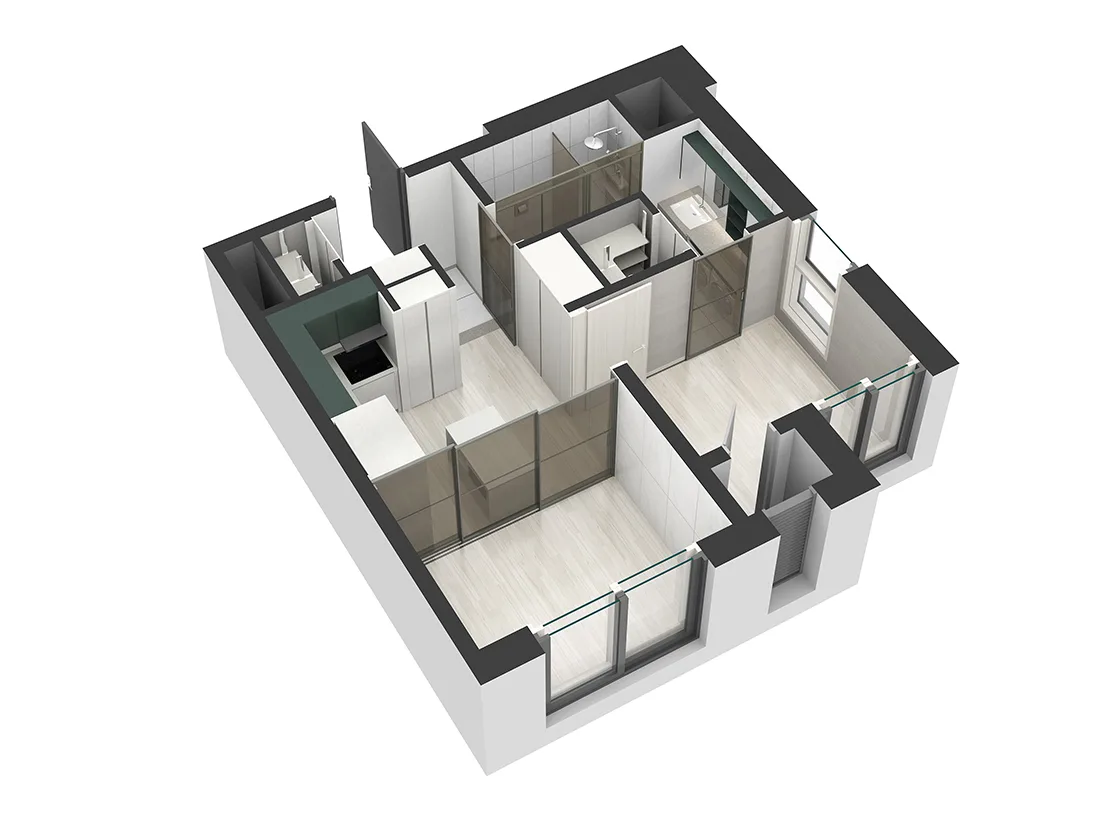 영종 SK VIEW 40A 입체 평면(3D)